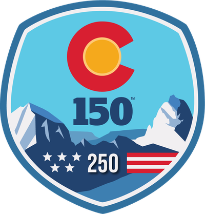 Official Colorado 150 and America 250 mark